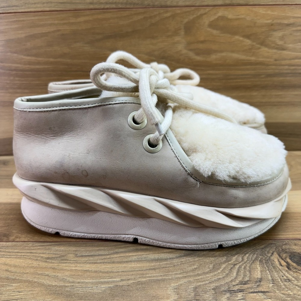 4CCCCEES Anthropologie Mellow Wasa Booties 8.5 EU 39 Moc Toe Shearling Platform